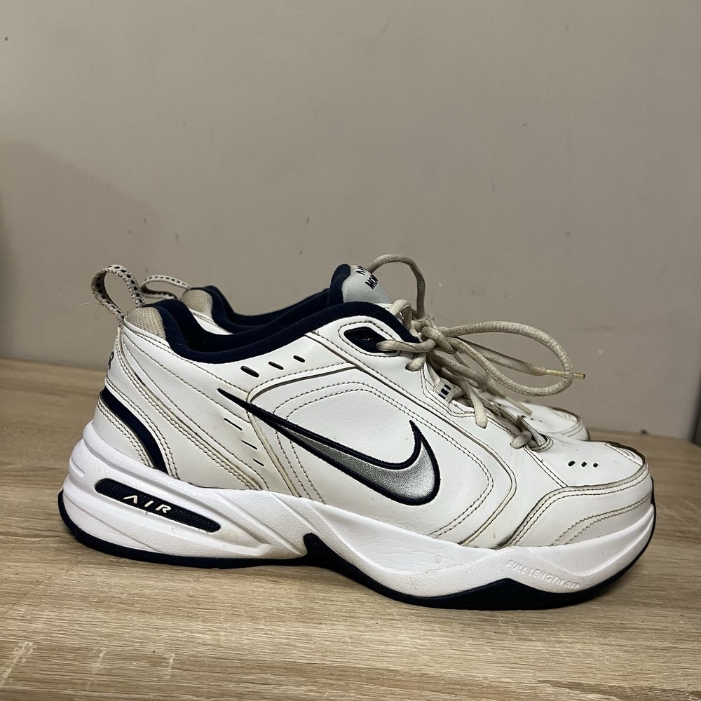 Nike Air Monarch IV 415445-102 White Lace-Up Sneaker Shoes Men's Size 11